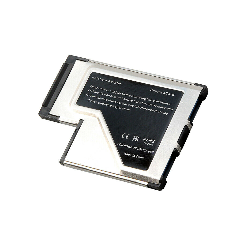 54mm Express Card Expresscard to 2 Port USB 3.0 Adapter for Laptop NEC Chip