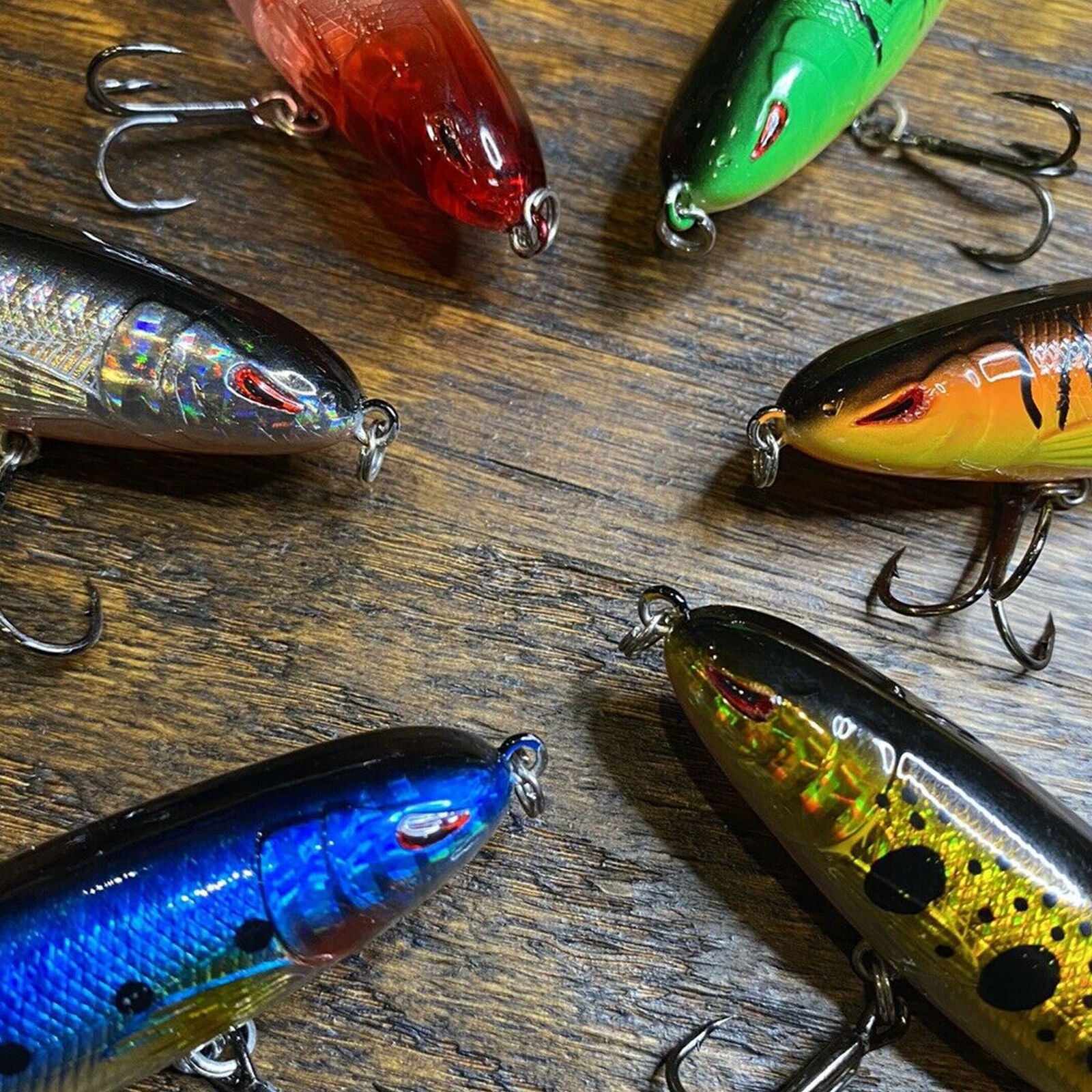 Plopper Topwater Float Fishing Lures Rotating Tail for Bass Pike Chub