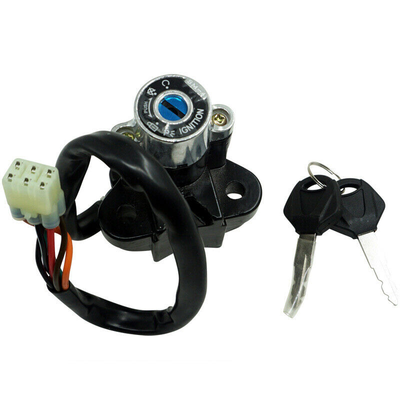 Universal Motorcycle Bikes Modified Lgnition Switch Lock with 2pcs Key Set Kit