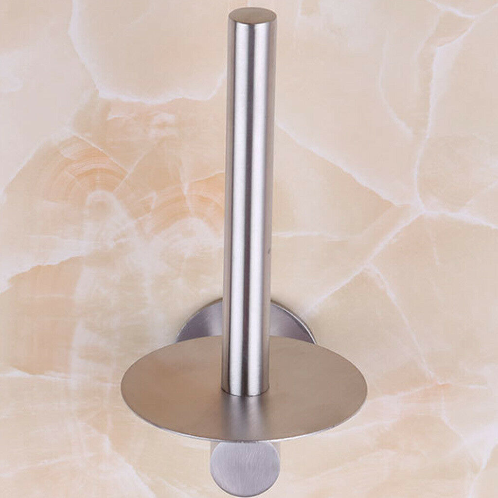 1 Piece Stainless Steel Wall Mounted Paper Towel Holder Toilet Roll Holder