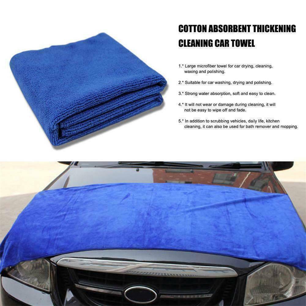 160x60cm Large Microfiber Towel Deluxe Soft Car Wash Drying Cleaning Cloth *1