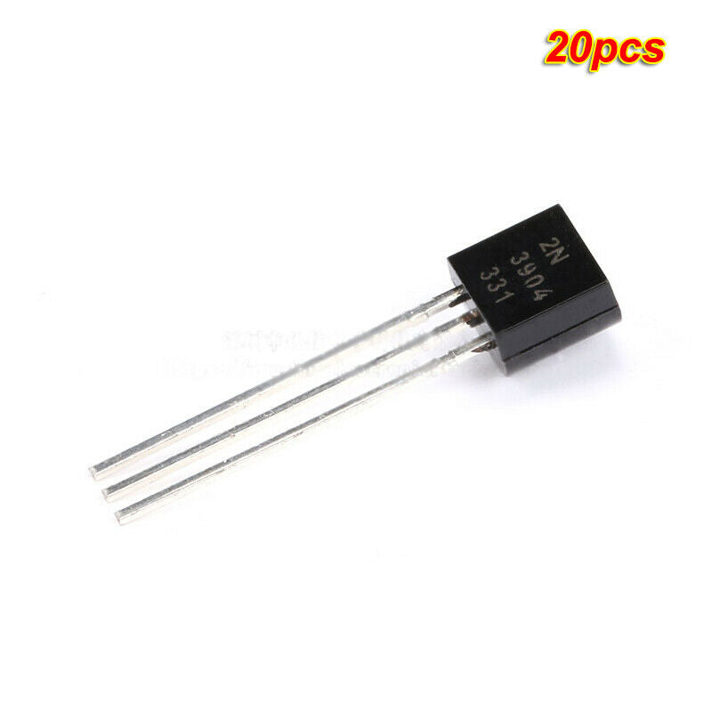 20pcs DIP Transistors 2N3904 TO-92 NPN 40V/200mA transistor Copper feet Triode