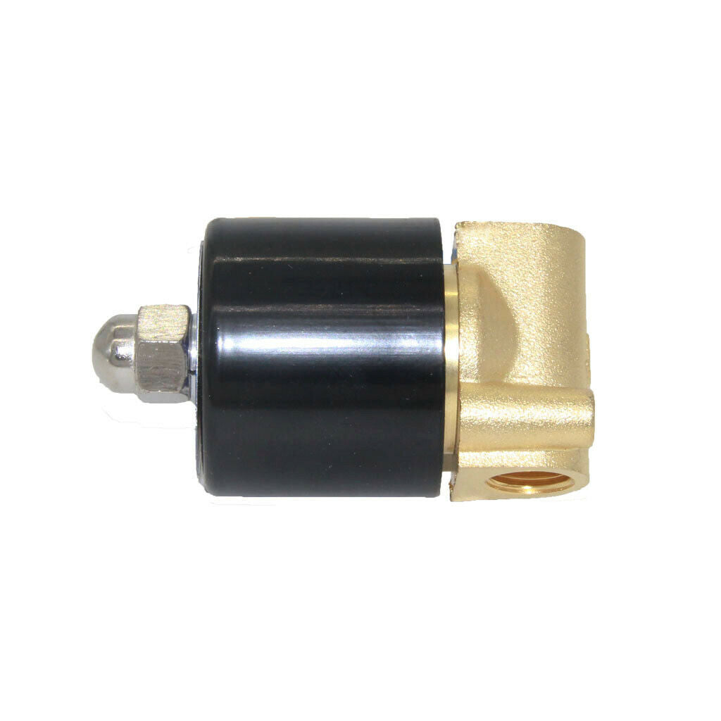 DC 12V 1/4 Inch Electric Solenoid Valve for Air Water Brass