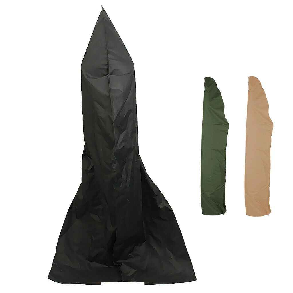 Garden Parasol Cover Waterproof Protector Umbrella Patio Cover Black 280cm