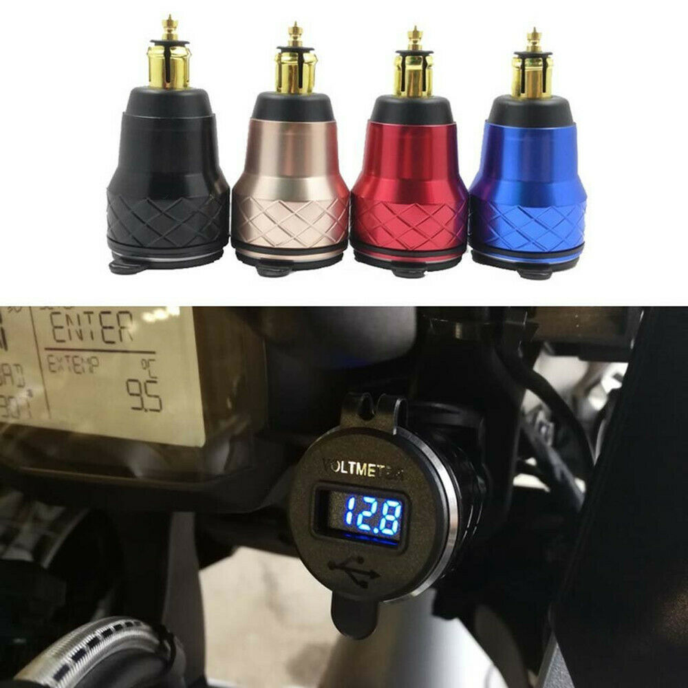 For BMW F800GS R1250GS R1200GS/RT QC3.0 Dual USB Motorcycle Adapter LED Display