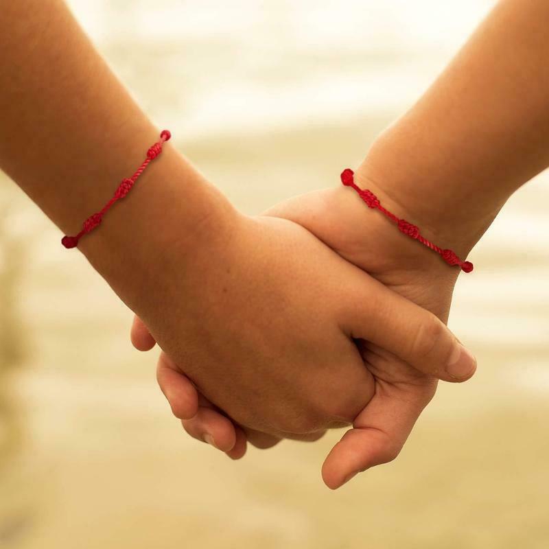 7 Knots Red Rope Bracelet Male Female Youth Friendship Bracelet Good Luck Amulet
