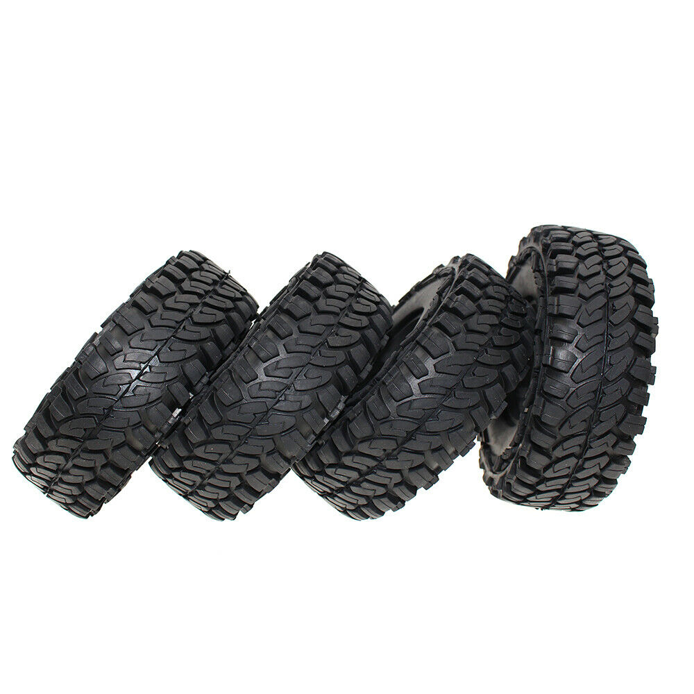 2Pcs 114mm Rubber Tires 1.9" Tyre Wheel for 1/10 Rock Crawler Truck Cars DIY New