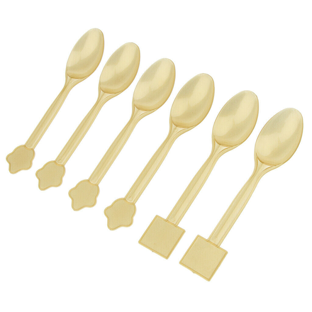 6pcs Disposable Plastic Cutlery Spoon Kid Party Tableware  Baby Shower Decor