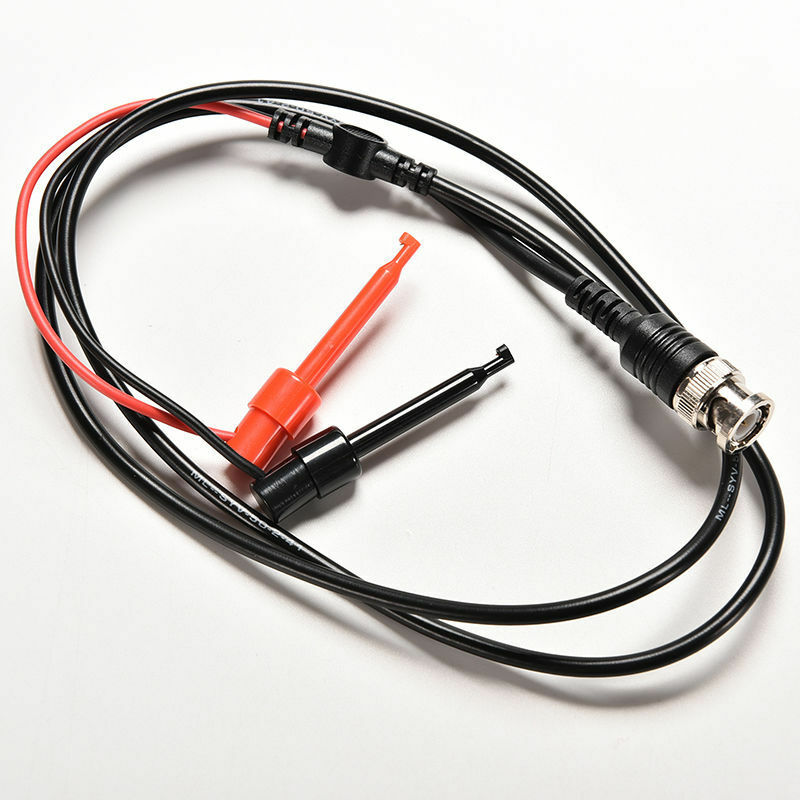 1pc New BNC Q9 to Dual Alligator Clip Oscilloscope Test Probe Leads .l8