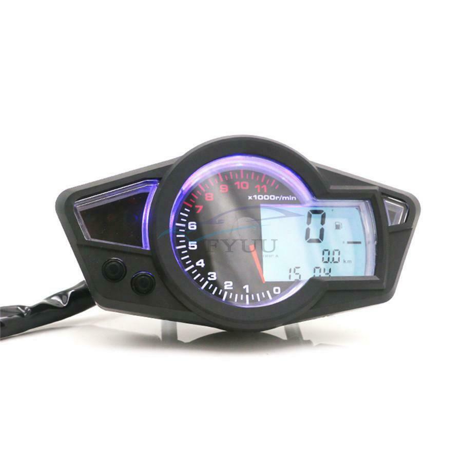 DC 12V Motorcycle 2 and 4 Cylinder 1100r LCD Liquid Crystal Digital Speedometer