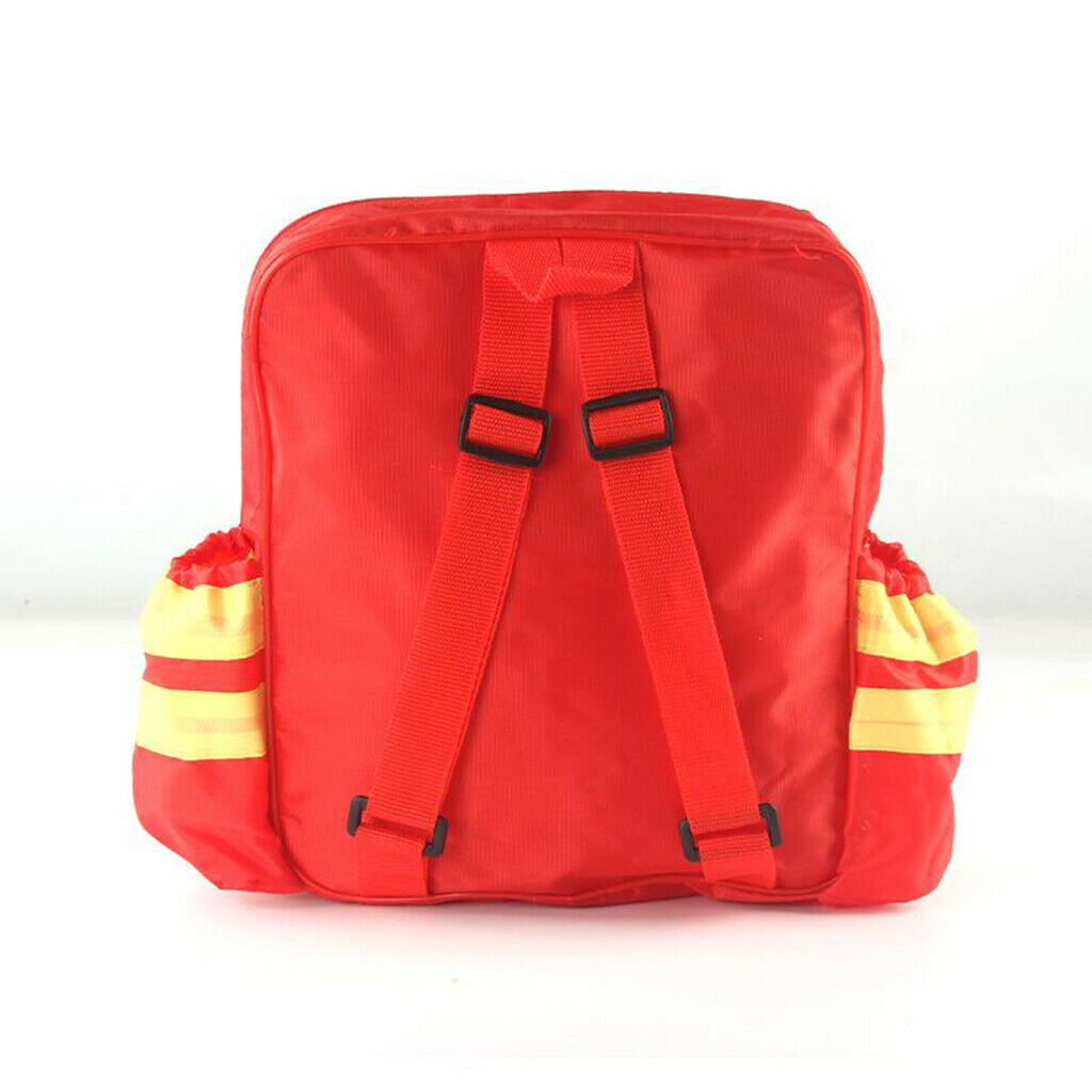Fireman Suit for Kids Dress Up with Backpack and Accessories Pretend Play