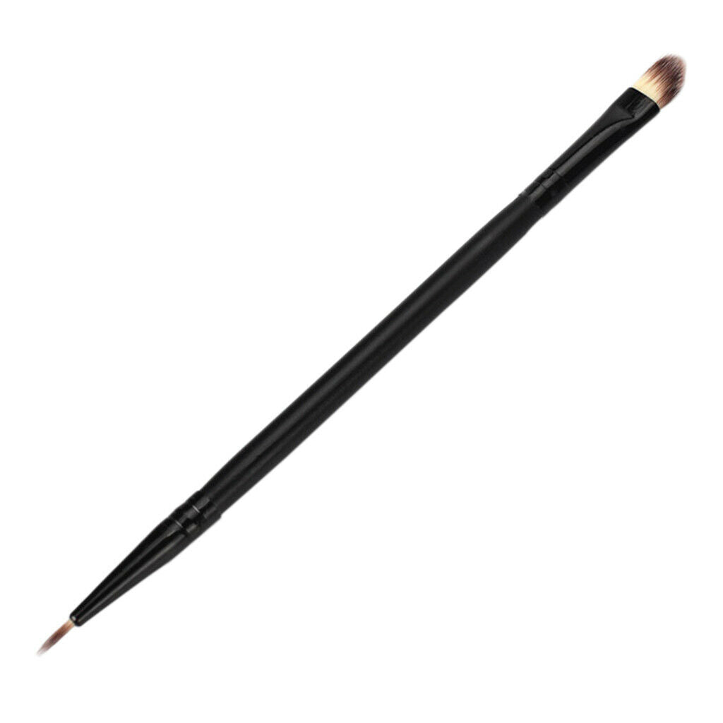 1 Piece Dual Sided Eyeliner Eyeshadow Brush - Premium Synthetic Angled Eyeshadow