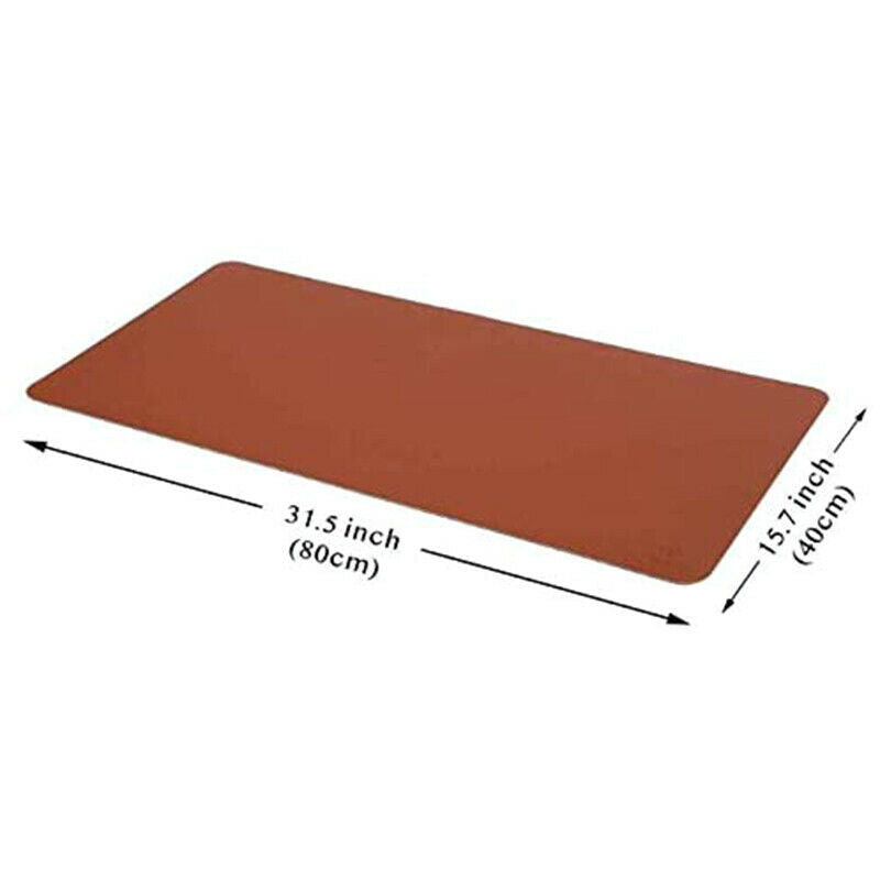 Natural Cork&Leather Office Desk Mat 31.5 Inch X15.7 Inch Mouse Pad Smooth EasP8