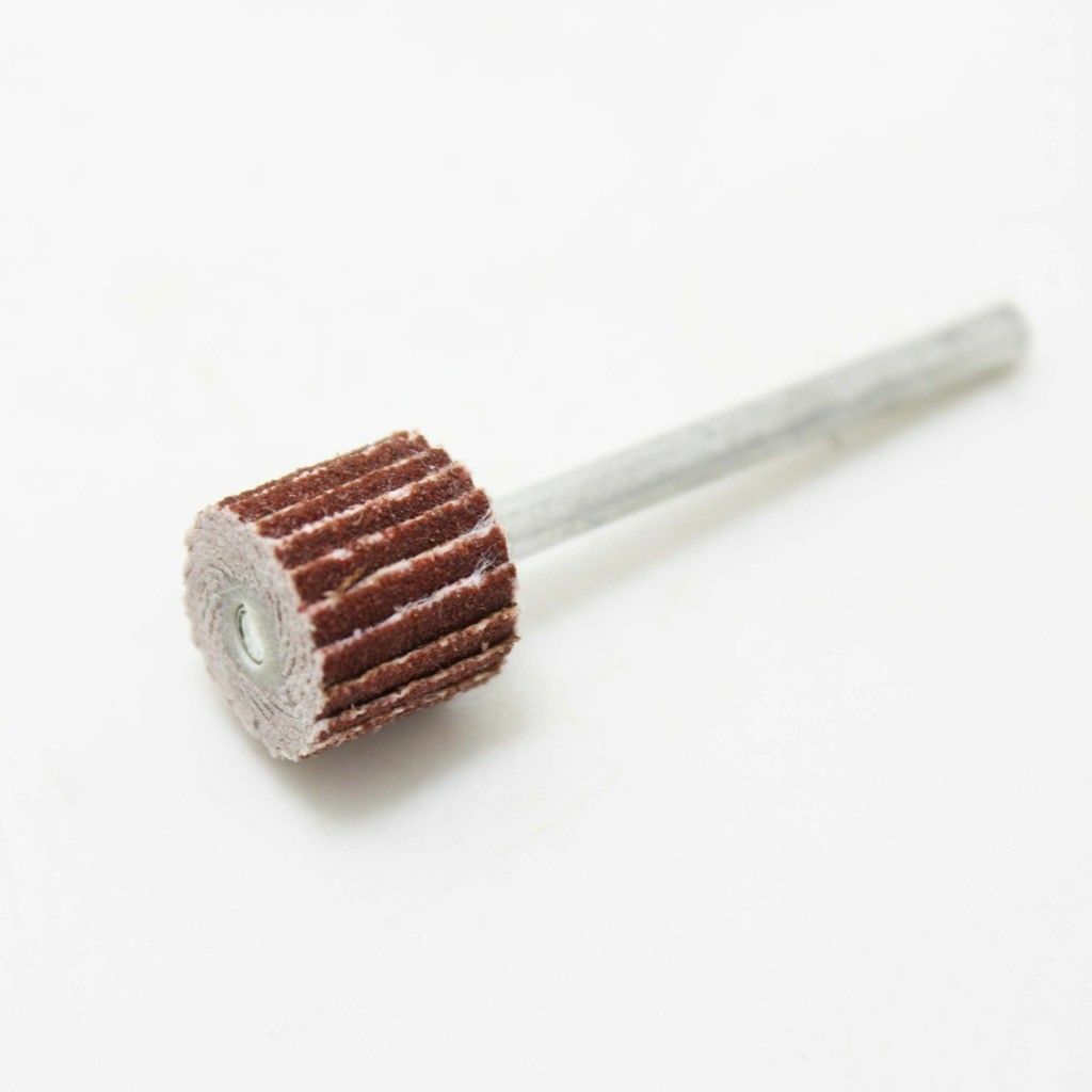 12pcs 240Grit Sanding Flap Wheel Sand Paper Rotary Die Grinder Drill Bit