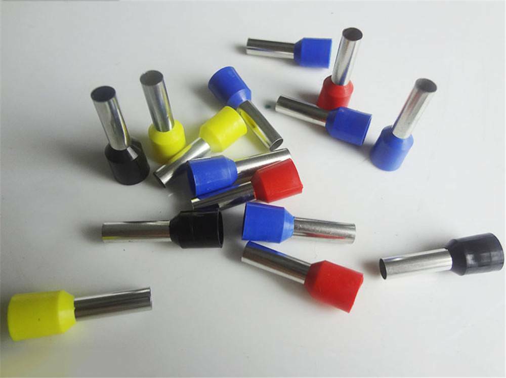 100x Yellow E2508 1Insulated Wire Ferrules Cord End Terminals 4 AWG 2.5mm2