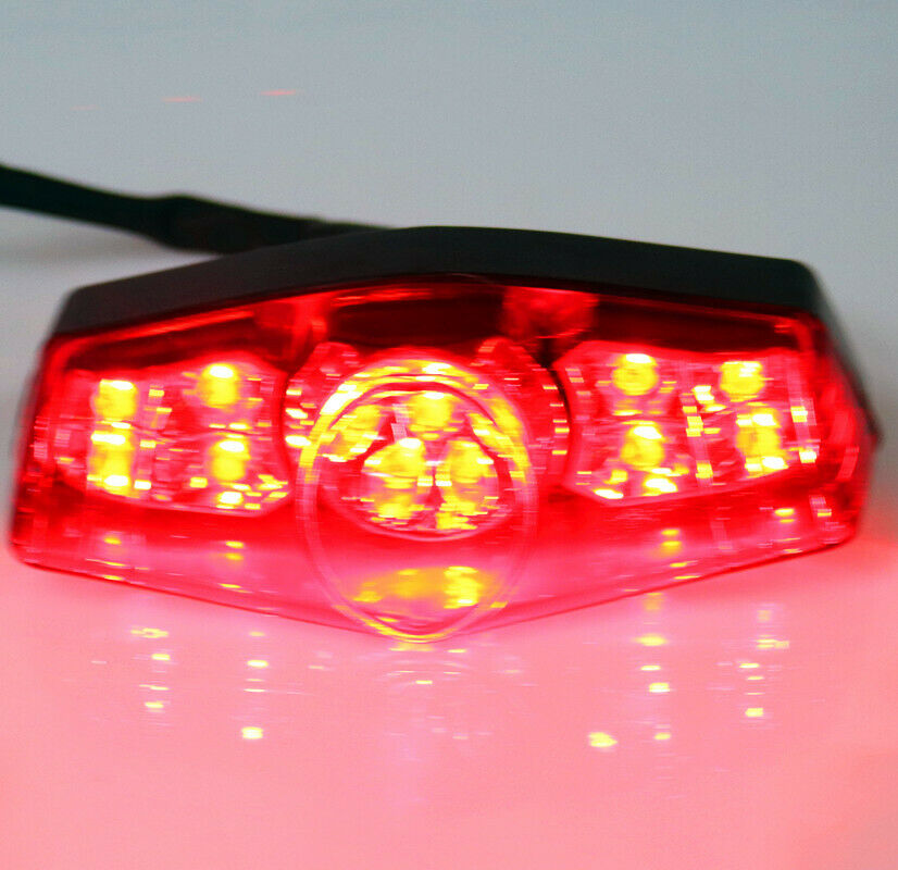Red LED Tail Brake Stop Light Dual Sports Off Road ATV Dirt Cruiser Choppers