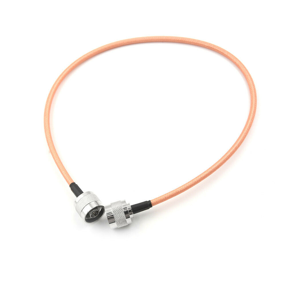 N-Type male plug to N male Crimp Jumper Pigtail Coax Cable RG142 20inch BDAU