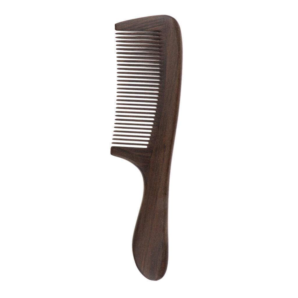 Handcraft Polishing Natural Wooden Scalp Massage Beard Brush Detangling Comb