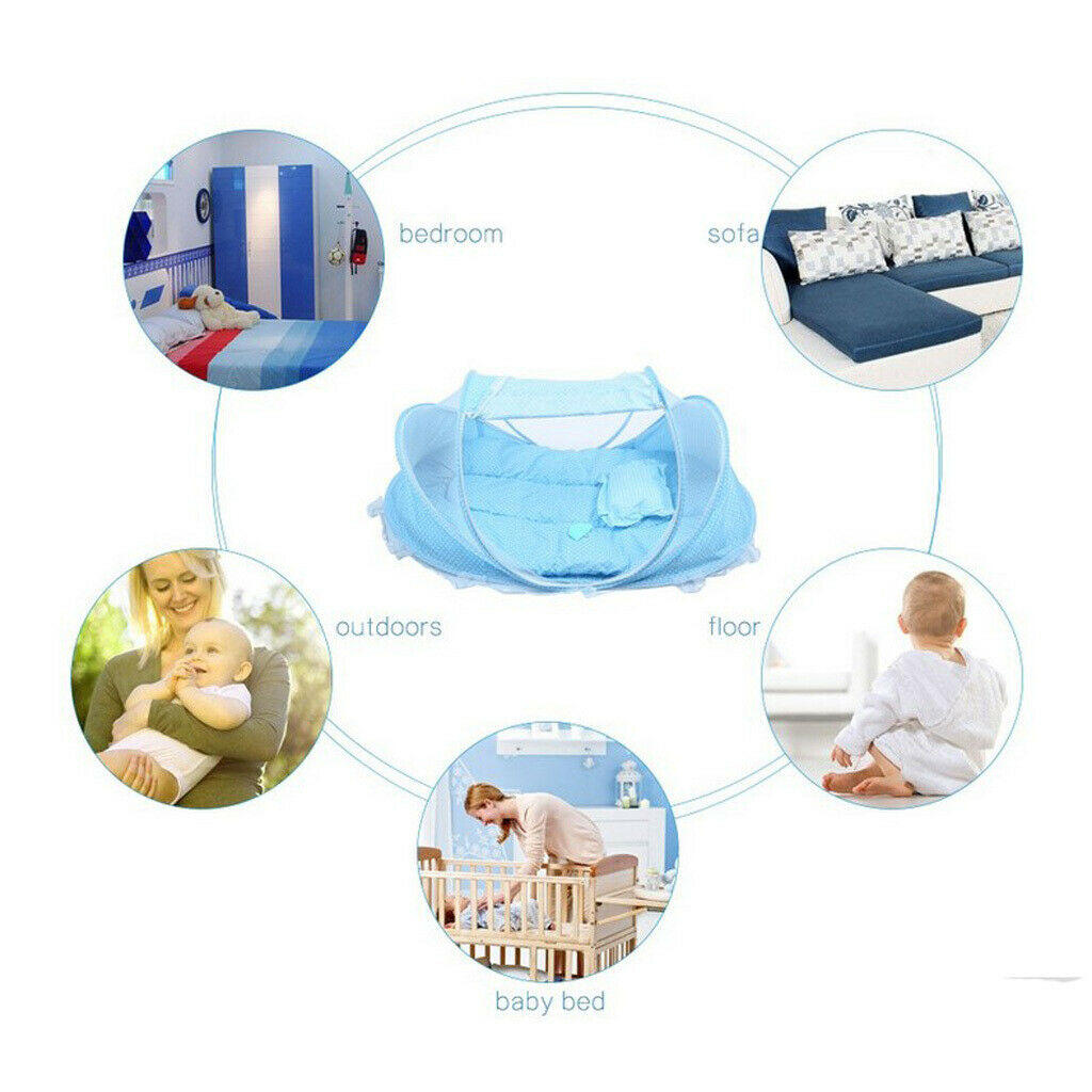 Portable Foldable Baby Mosquito Tent Travel Infant Bed Net Instant Crib