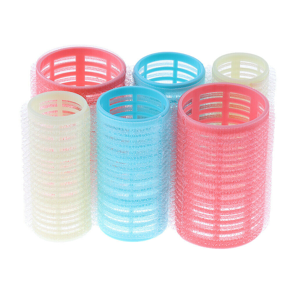 6 Piece Salon Hair Rollers Curlers Hairdressing Tool for Hairstyle DIY L/M/S
