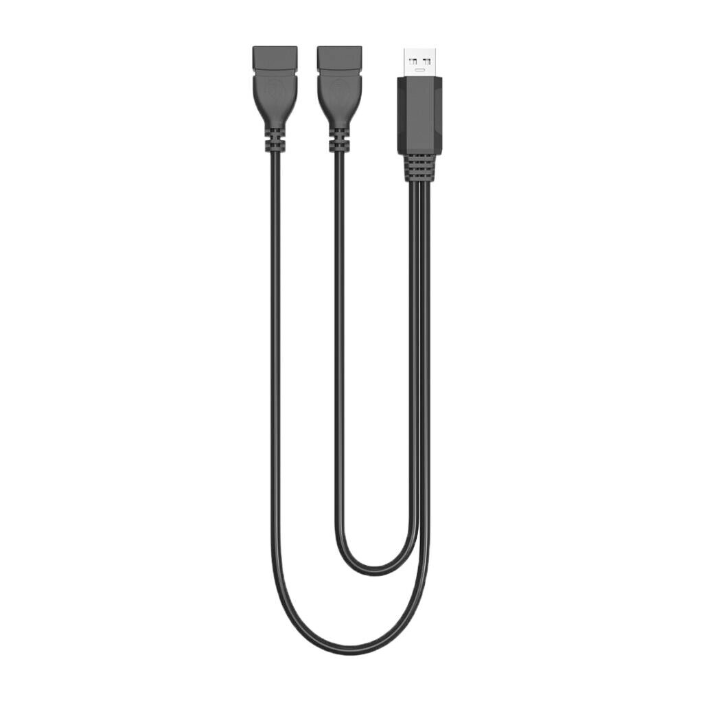 USB 2.0 Male To 2 USB Female   Y Splitter Charger Data Extension Adapter