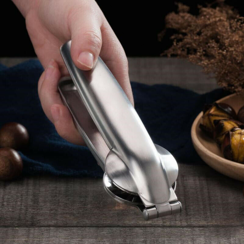 Stainless Steel Nut Cracker Opener Quick Chestnut Clip Walnut Pliers Nut ToolsSJ