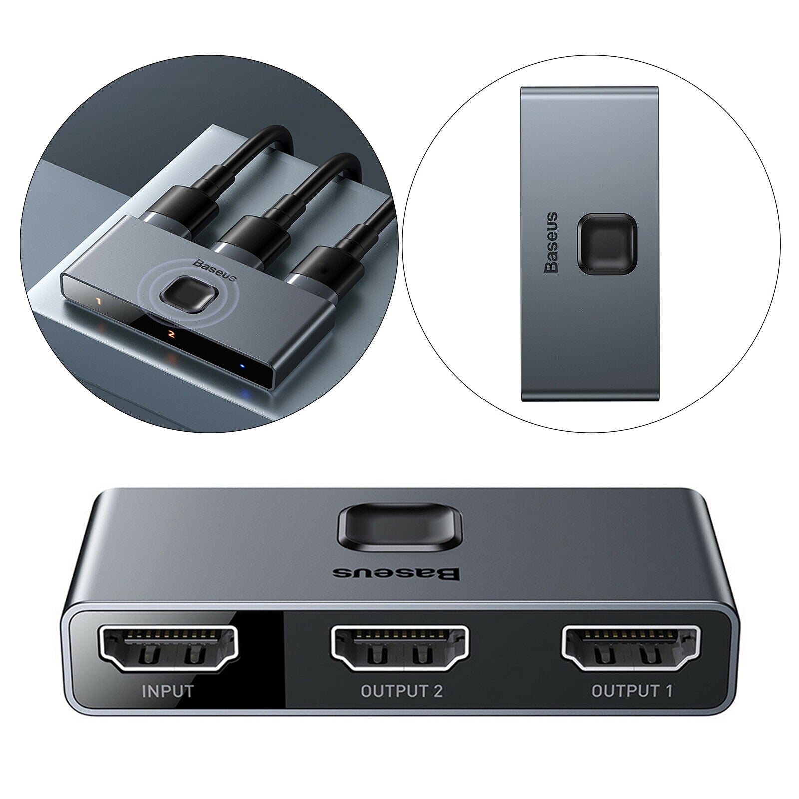 HDMI 4K Switch 1 In 2 or 2 In 1 for PS4/3 Projector Monitor Low Latency