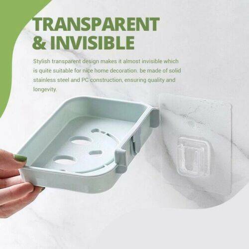 10 Pack Transparent Seamless Adhesive Hook Hanger Traceless Hooks Wall Rack