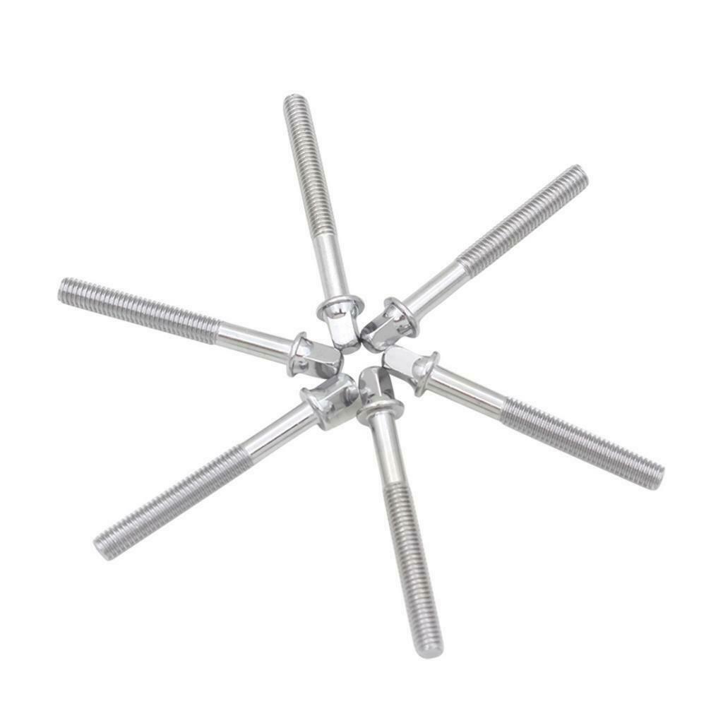 Drum Rods Screws Metal Bolts Percussion Instrument Parts 60x6x10mm