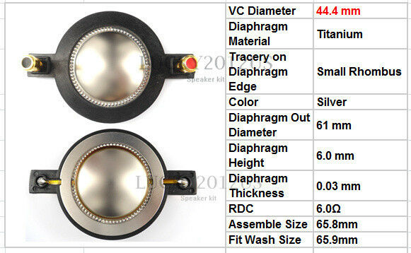 Speaker Diaphragm For Behringer  Eurolive B-1220, B-1520, B-315D,8 Ohm, D-SRM450