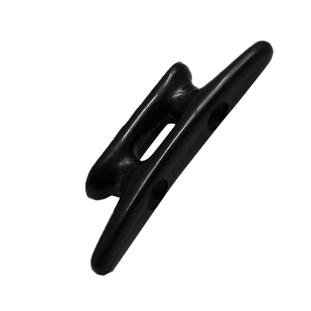2pcs 3" Black Nylon Closed Base Marine Boat & Dock 3 inch Cleat