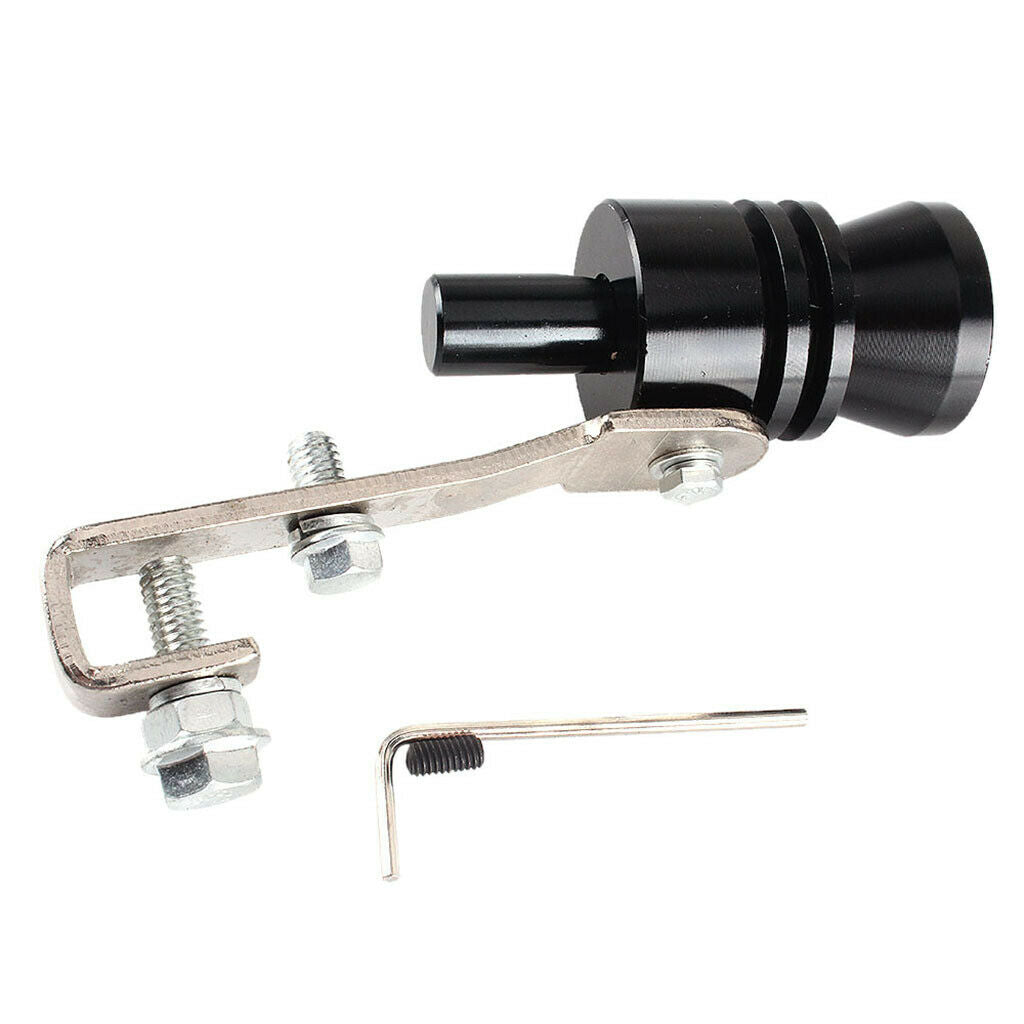 Universal Car Turbo Whistle Refitting Turbo Whistle Exhaust Pipe Black_XL