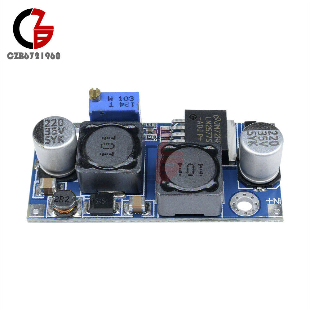 2PCS DC-DC Auto Boost Buck step Up down Converter Module Solar Voltage LM2577