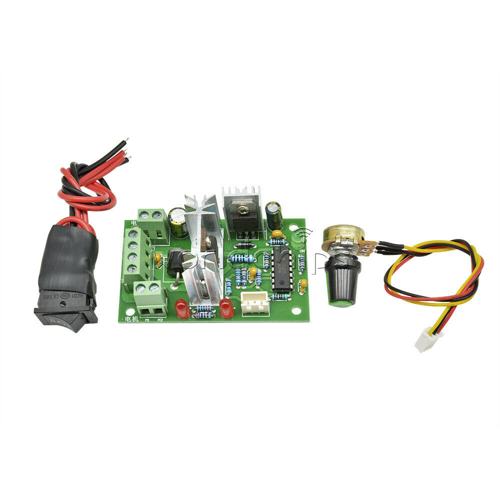 6-30V DC Motor Speed Controller Reversible PWM Control Forward/Reverse switch WD