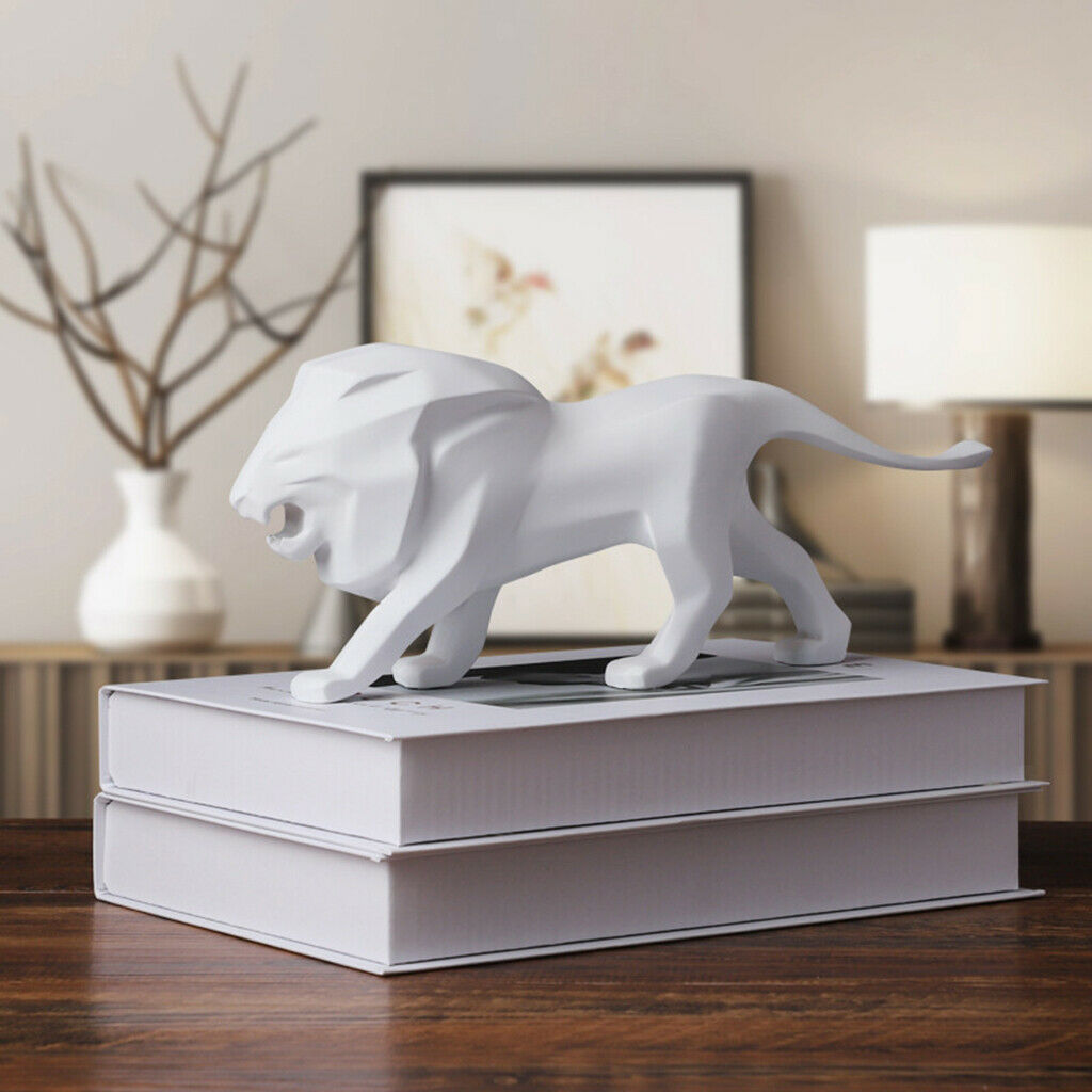 Nordic Lion Statue Abstract Desktop Art Sculpture Shopwindow Decoration