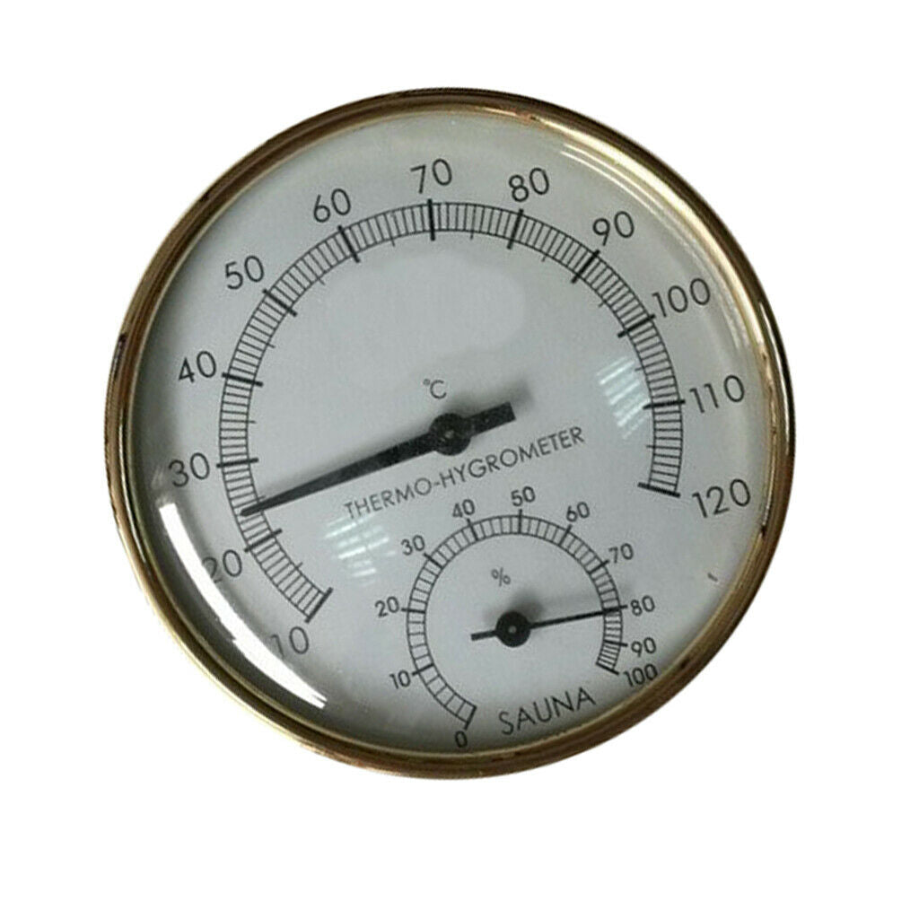 Stainless Steel Sauna Room Indoor Thermometer Hygrometer Temperature Sensor
