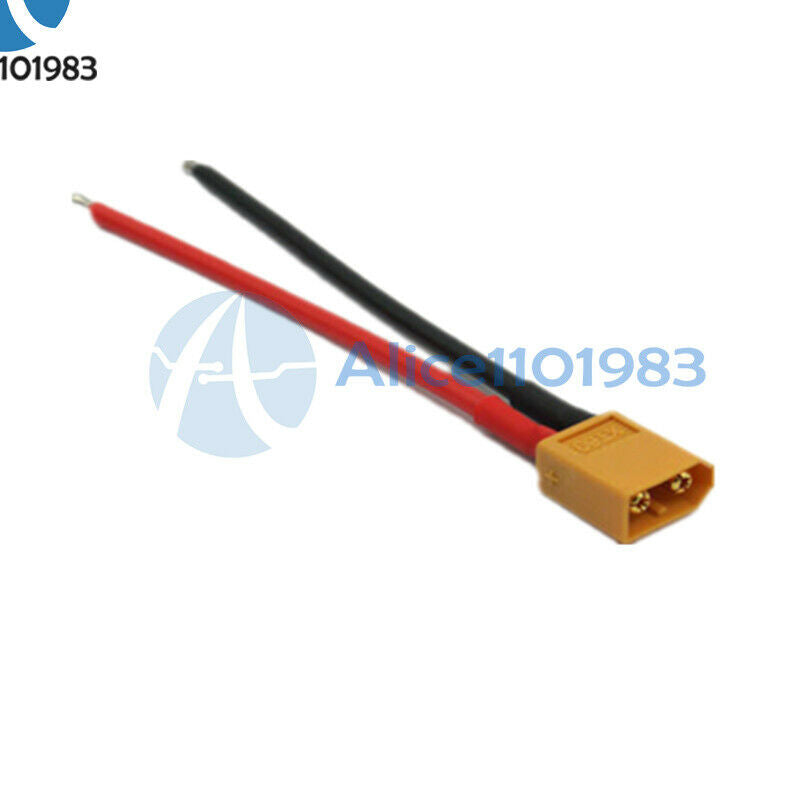 XT60 Connector Male W/Housing 10CM Silicon Wire 14AWG