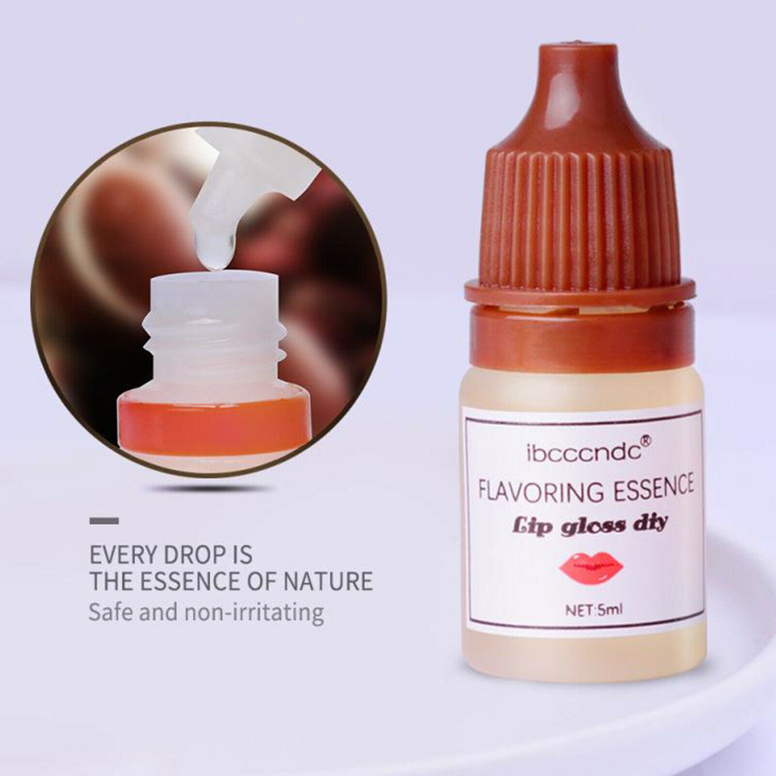 6Pcs Flavoring Essence for Handmade Cosmetic Lip Gloss Base Essential Oils 5ml