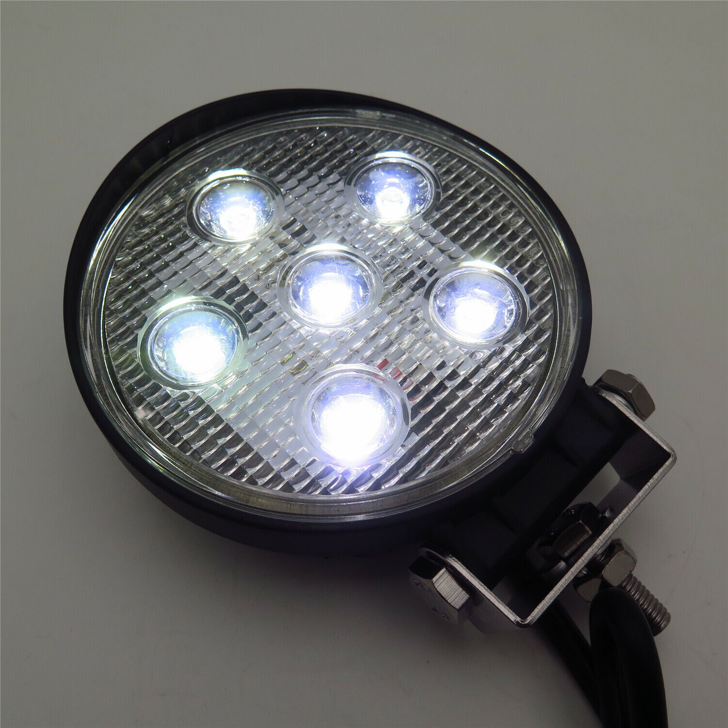 Round 18W Spot BEAM LED Off Road Work 6 LED Light 12V 24V for Universal SUV Car