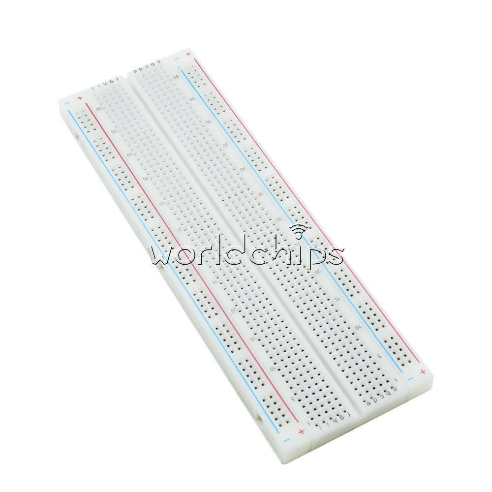 10Pcs MB102 Solderless Breadboard Protoboard 830 Tie Points 2 buses Test Circuit
