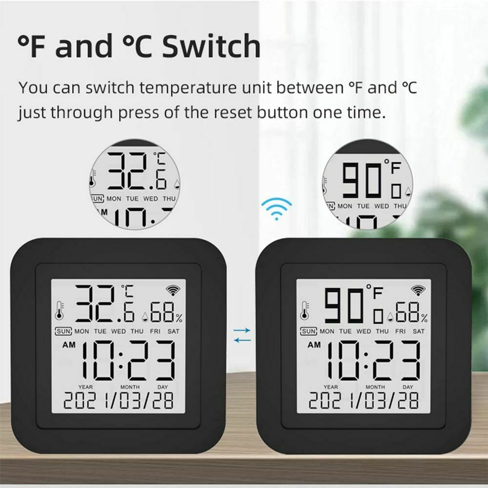 Tuya WiFi Smart Infrared APP Display Remote Control Temperature Humidity Sensor