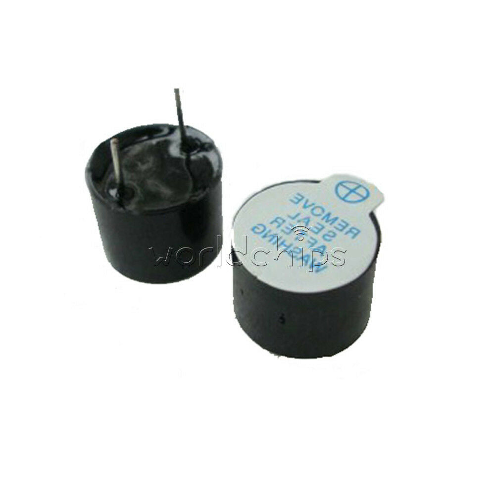 50Pcs 5v Active Buzzer Magnetic Long Continous Beep Tone Alarm Ringer 12mm