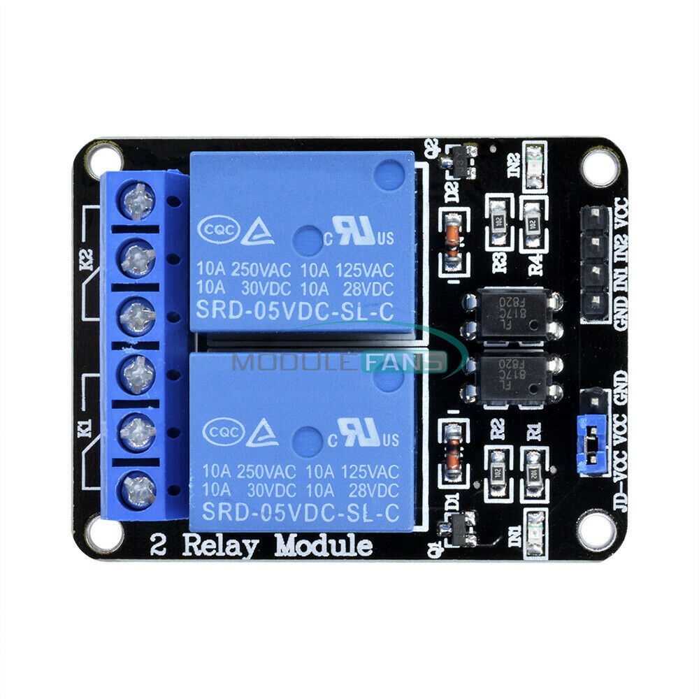 5V 2-Channel Two Relay Module + Optocoupler For PIC AVR DSP ARM For Arduino