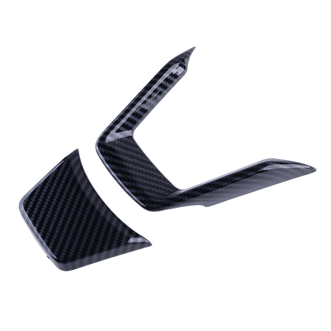 Car Carbon Fiber Style Steering Wheel Switch Trim Fit For Subaru Crosstrek 18-19