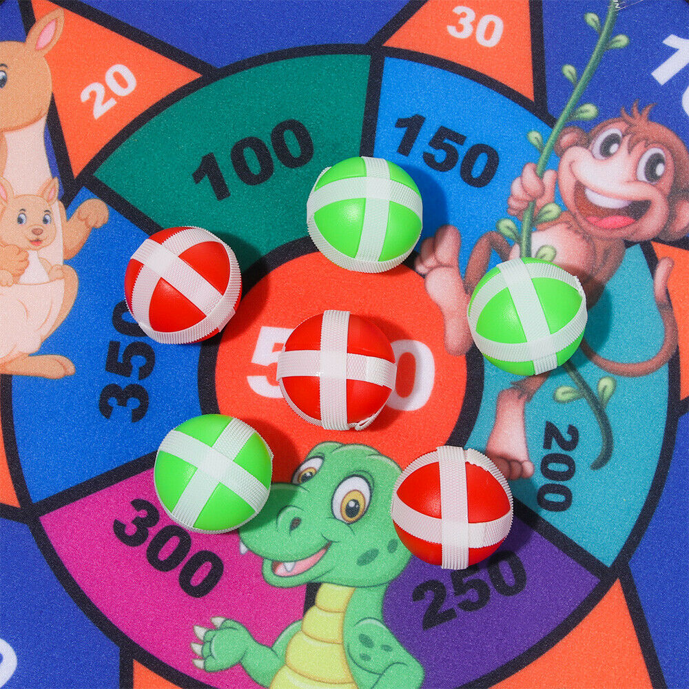 Kids Entertainment Outdoor Sports Target Throwing Dart Board Game Sticky Ball