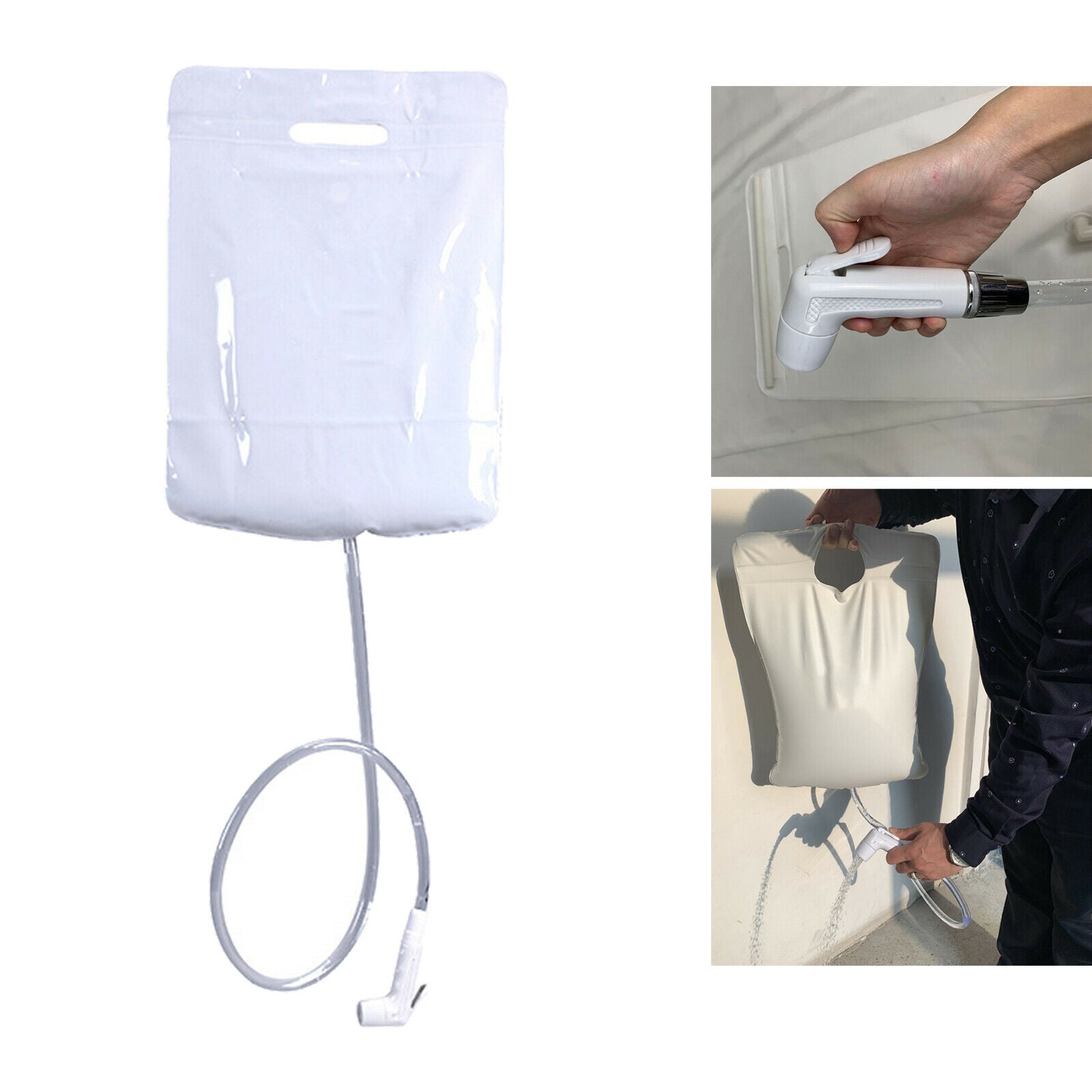 Solar Shower Bag 10L Bath Water Bag Swimming Beach Backpacking Outdoor Camping