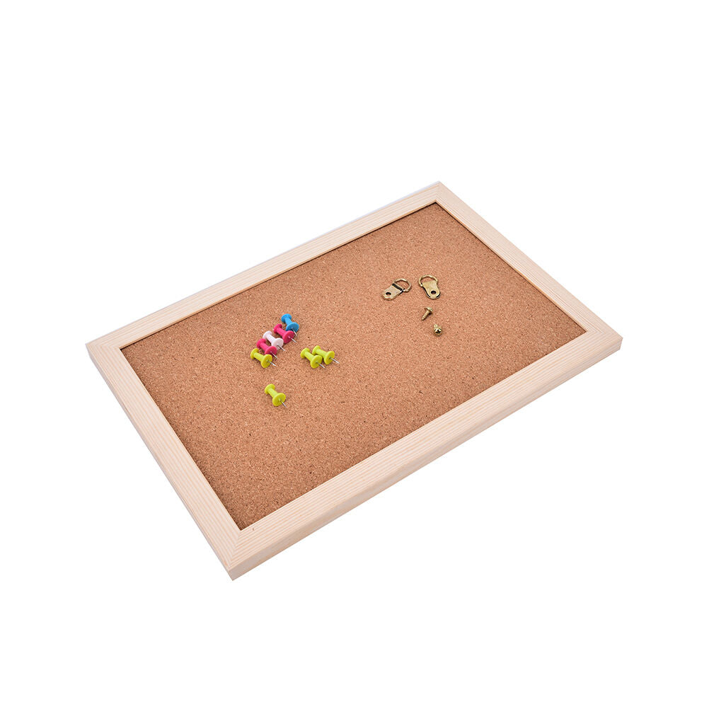Natural Wood Frame Bulletin Board Office Supplier 20*30cmST8BDDD