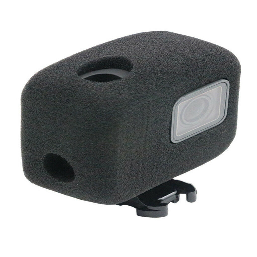 2Pcs Windshield Foam Cover Noise Reduce + Frame for GoPro Go Pro Hero 5 6 7