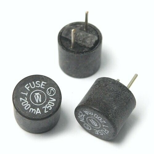 [50pcs] 37202000411 Fuse Slow Blow 0.2A 250V T200mA BT8