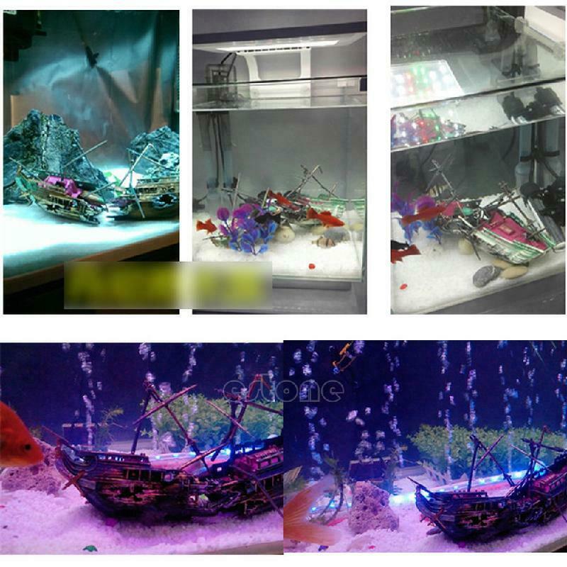 Aquarium Wreck Boat Sunk Ship Air Split Shipwreck Ornament Fish Tank Cave Decor